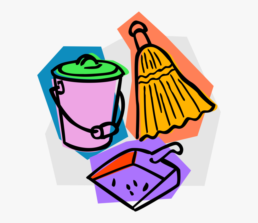 Dust Clipart Dust Pan Broom - Broom And Dustpan Clipart Png, Transparent Clipart