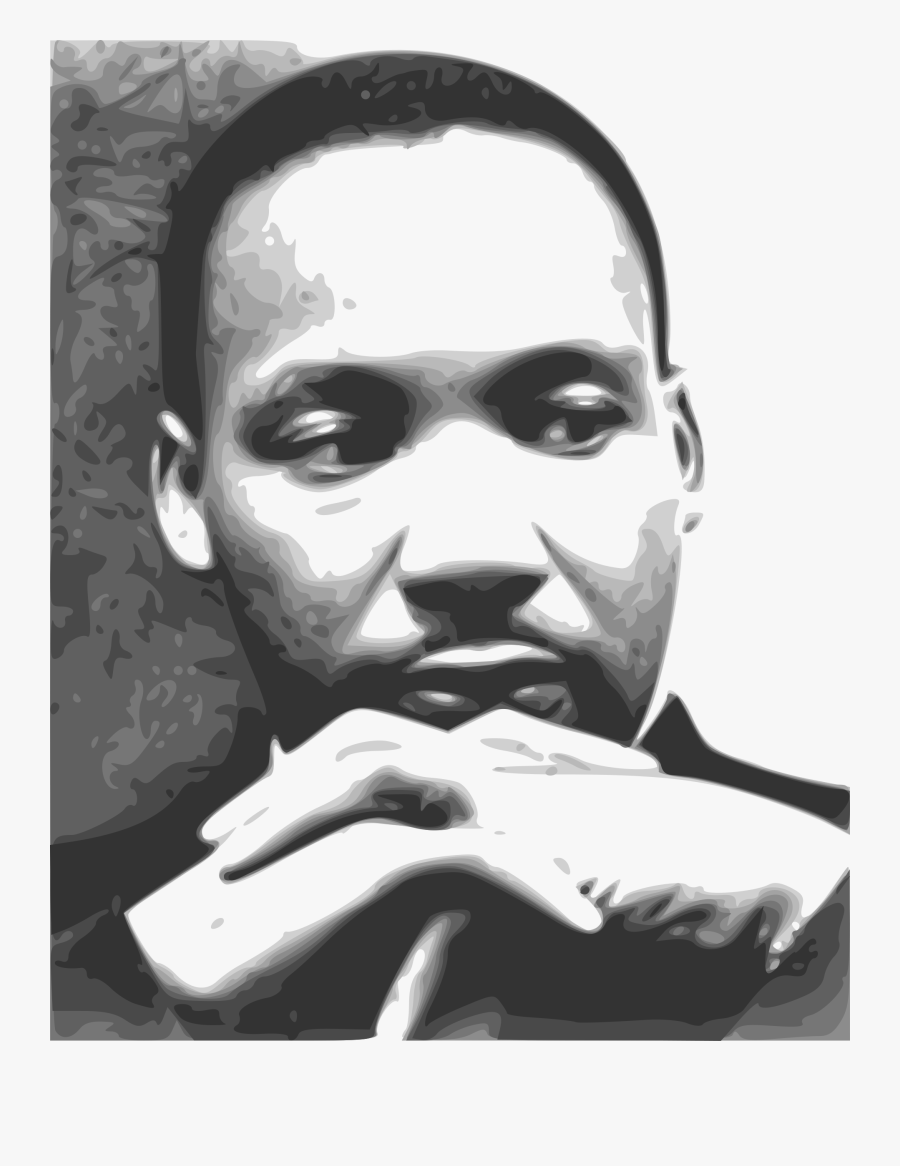 Clipart Black And White Library Mlk Clipart Illustration - Martin Luther King Jr Clipart, Transparent Clipart