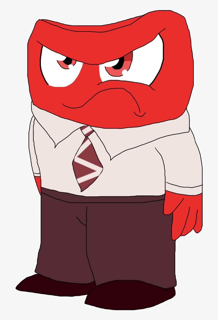 Anger By Sugarpinkwolf Inside Out - Inside Out, Transparent Clipart