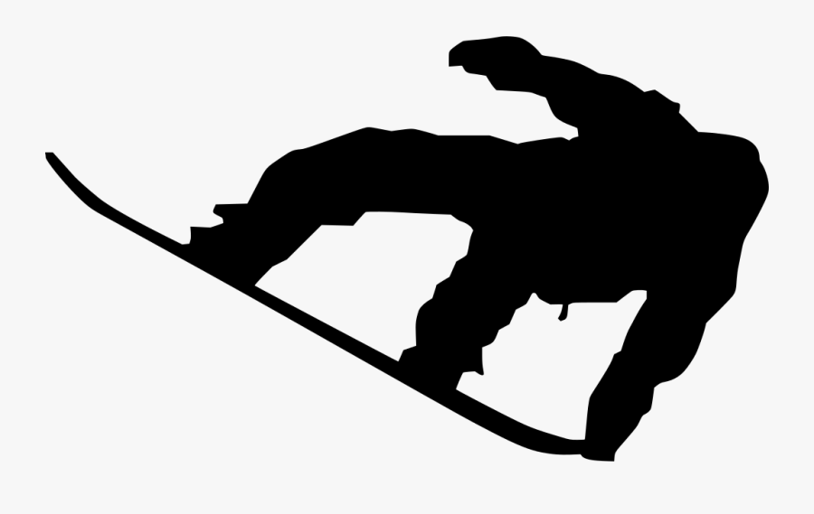 Snowboarder - Snowboard Logo Black And White, Transparent Clipart