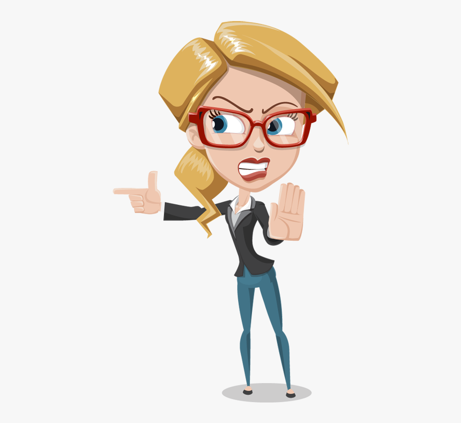 Angry Lady Clipart Png, Transparent Clipart