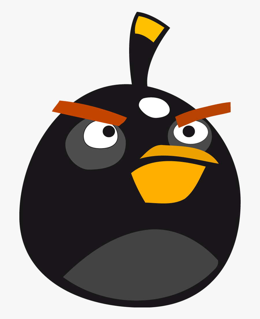 Computer Clipart Angry - Bomb Bird Angry Birds, Transparent Clipart