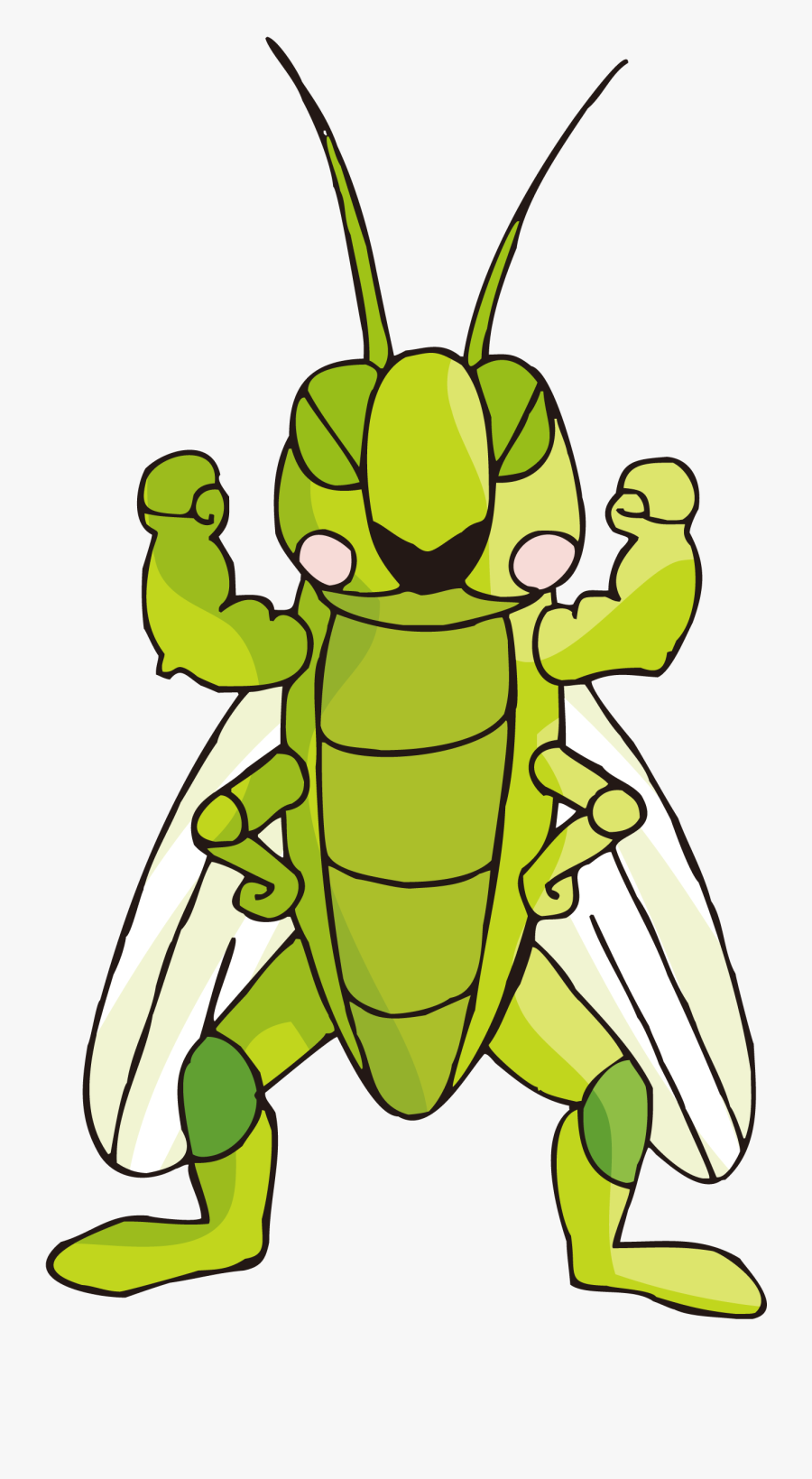Clip Art Cricket Insect Cartoon - Locusts Cartoon, Transparent Clipart