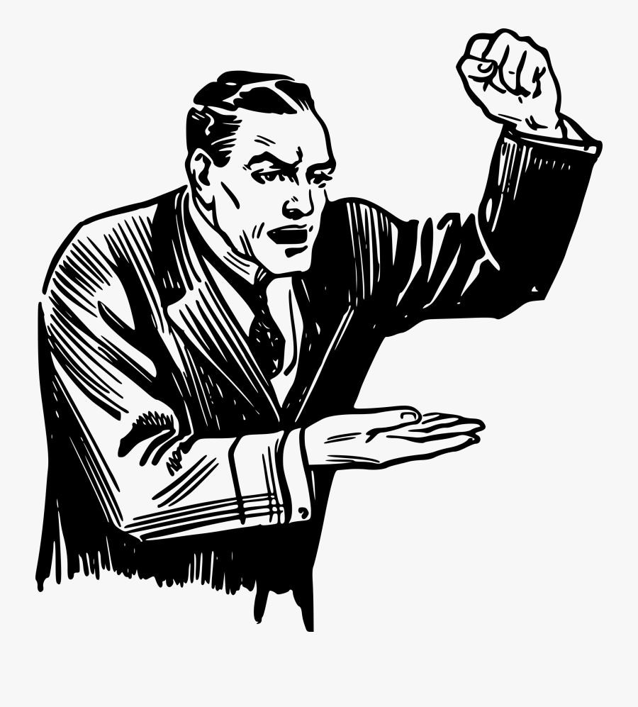 Angry Man Fist Icons Png - Put Someone's Back Up, Transparent Clipart