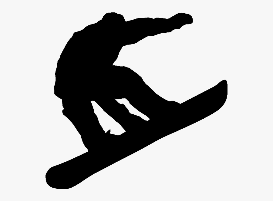 Evolution Snowboarding Skiing Clip Art - Snowboarder Silhouette Clip Art, Transparent Clipart