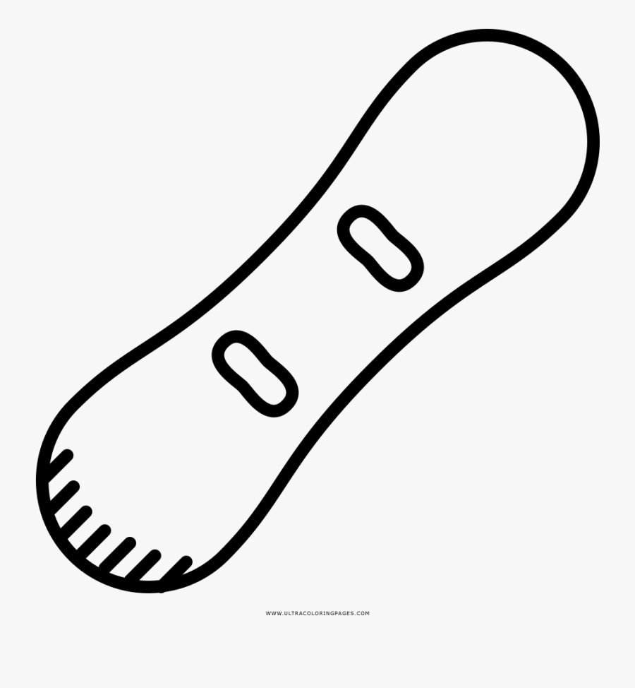 Snowboard Coloring Page Clipart , Png Download - Snowboard Coloring Pages, Transparent Clipart