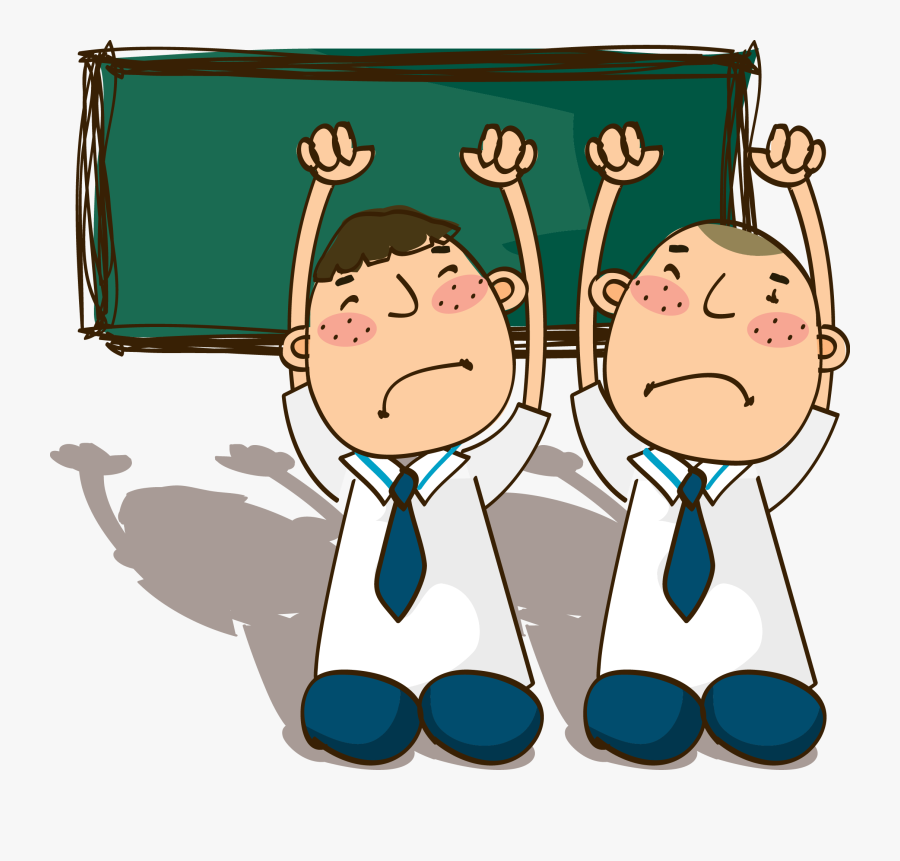 Vector Black And White Download Anger Clipart Parent - School Punishment Clipart, Transparent Clipart