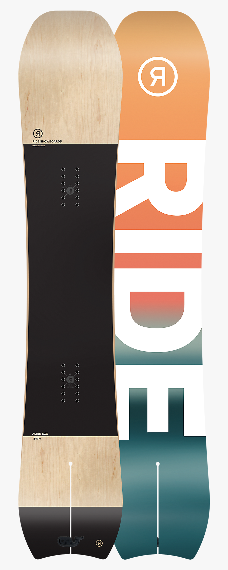 Alter Ego Ride Snowboards - Snowboard, Transparent Clipart