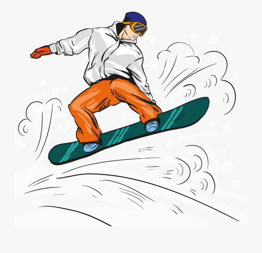 Picture Stock Clip Art Boy Transprent - Snowboard, Transparent Clipart