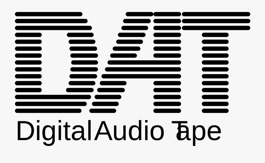 Digital Audio Tape Logo, Transparent Clipart