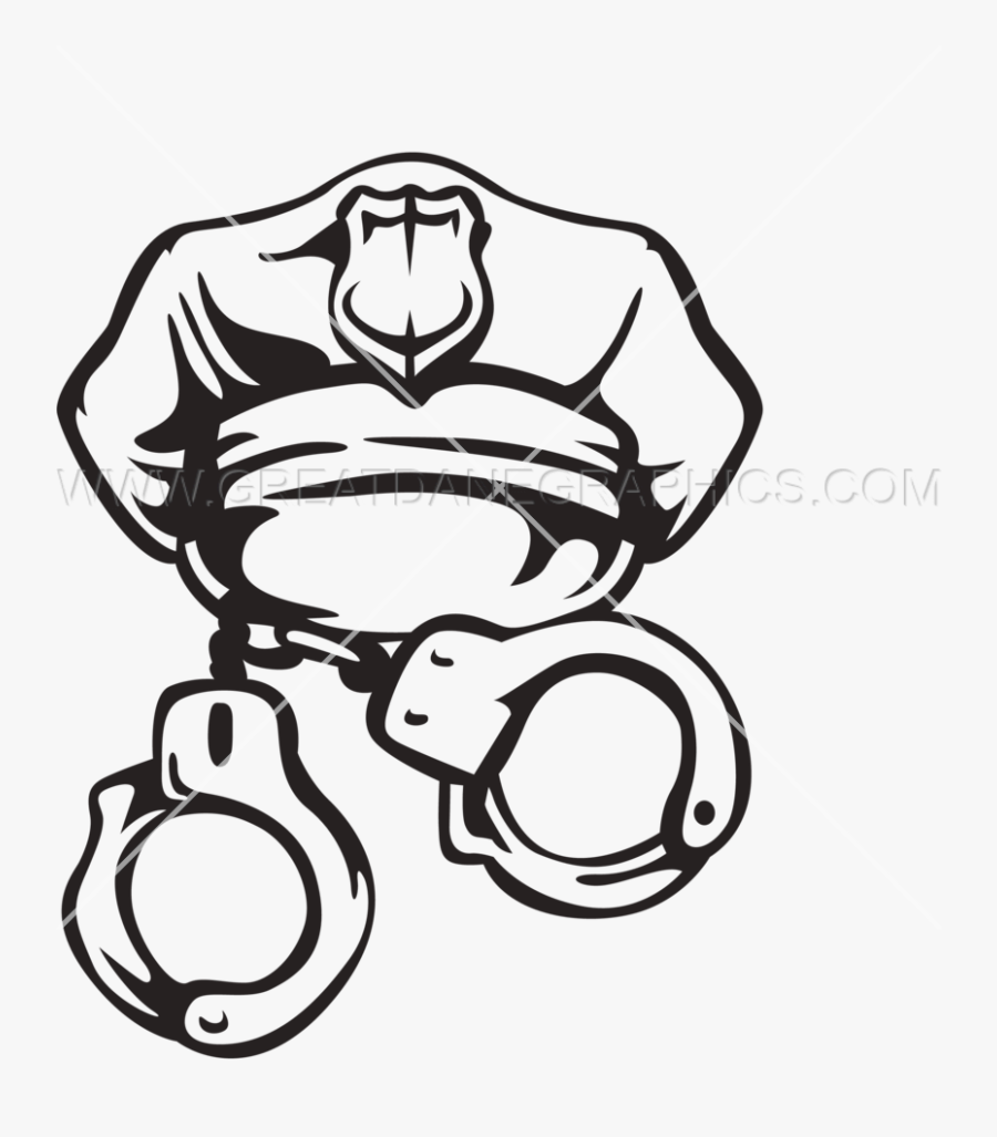 Clip Art Drawing Shackle Huge - Transparent Background Cuffs Police Handcuffs Clipart, Transparent Clipart