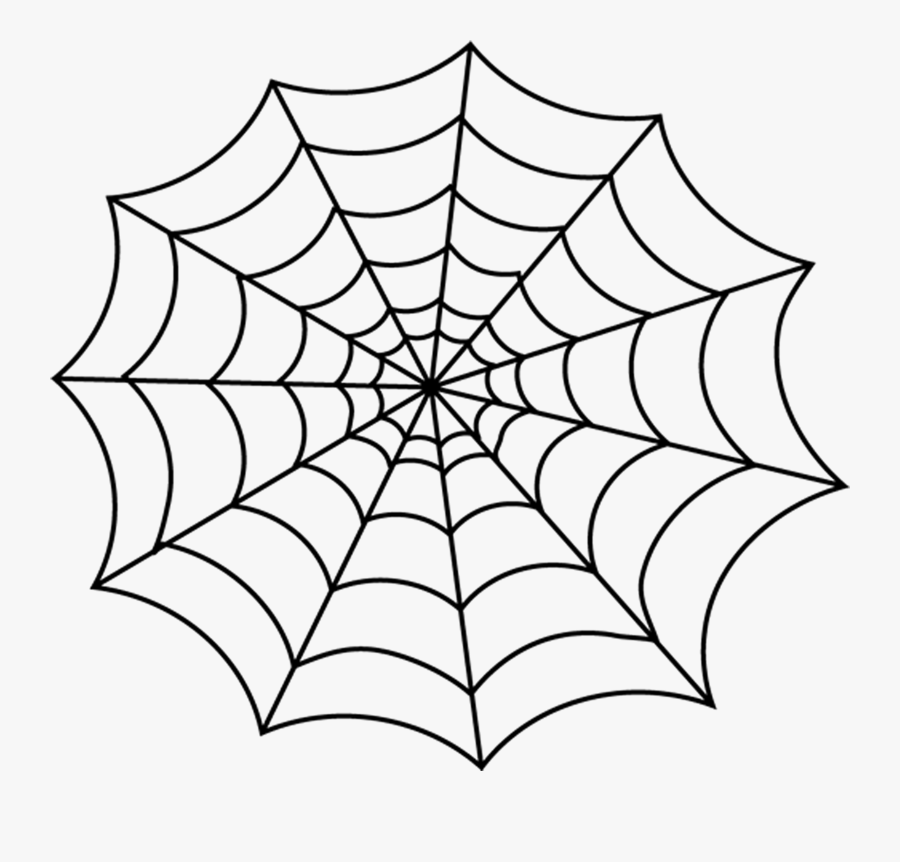 Clip Art Free Spider Images - Spider Web Colouring Pages, Transparent Clipart
