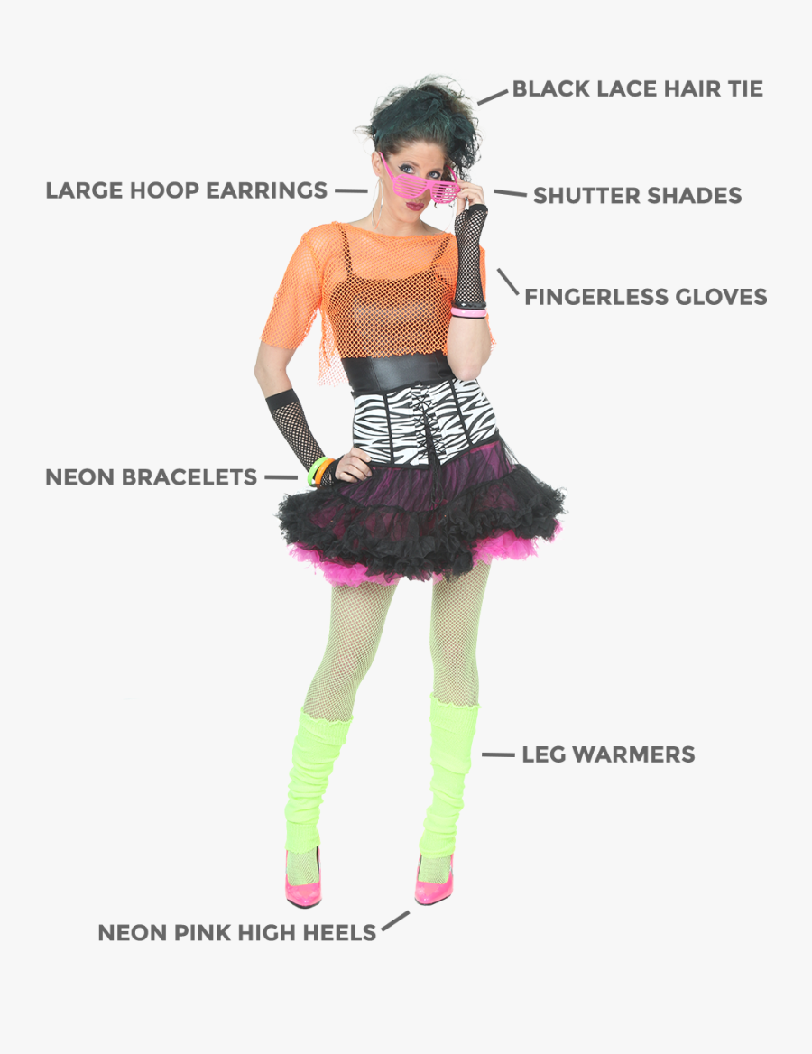 Clip Art 80s Styles - Late 80s Accessories, Transparent Clipart