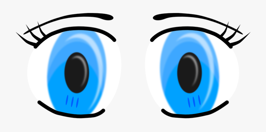 Blue Female Free Vector - Eyes Clip Art, Transparent Clipart