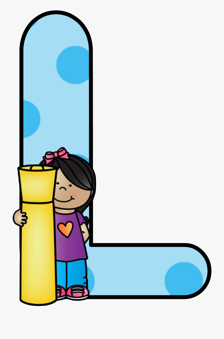 Teacher Clipart Letter - Letter L Kid Clipart, Transparent Clipart