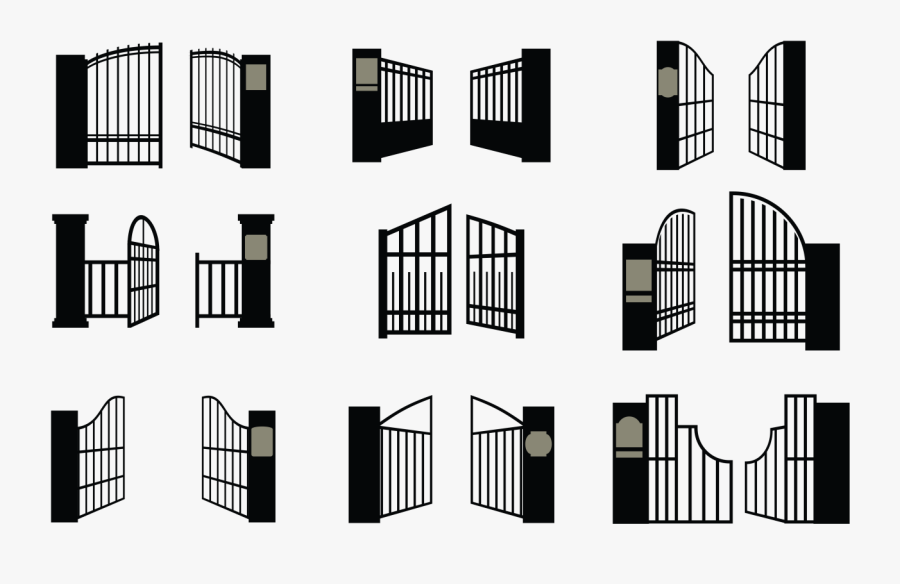 Gate Clipart Welcome Gate - Open Gate Icon, Transparent Clipart