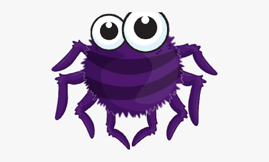 Cartoon Spiders Clipart - Itsy Bitsy Spider Lyrics, Transparent Clipart