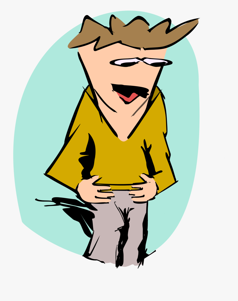 Clipart Sad Looking Man With Wild Hair - Clip Art, Transparent Clipart
