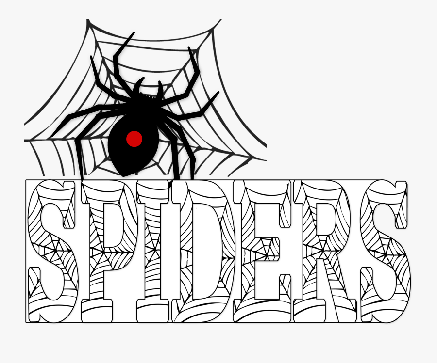 Spiders Clipart The Spider And The Fly - Spiders Word Clip Art, Transparent Clipart