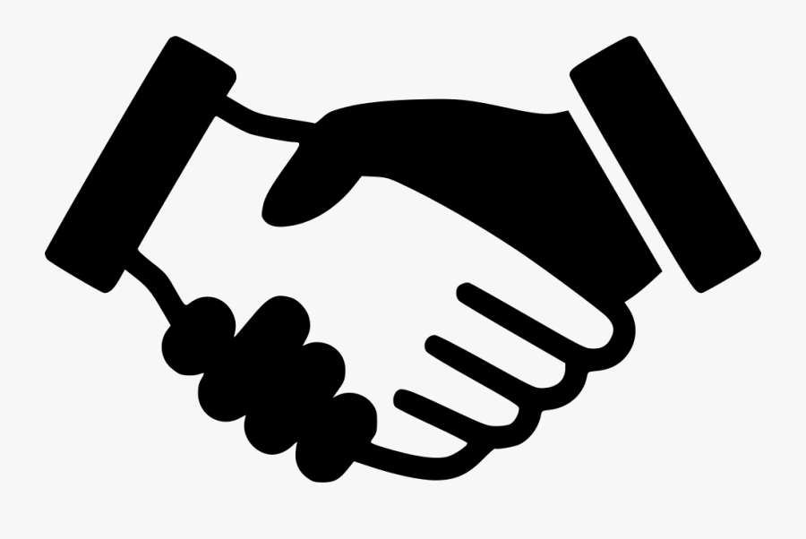Collection Of Png - Handshake Black And White, Transparent Clipart