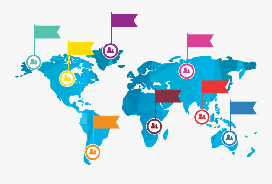 Banner Black And White Stock Emporia Digital Global - Black Pepper Origin On World Map, Transparent Clipart