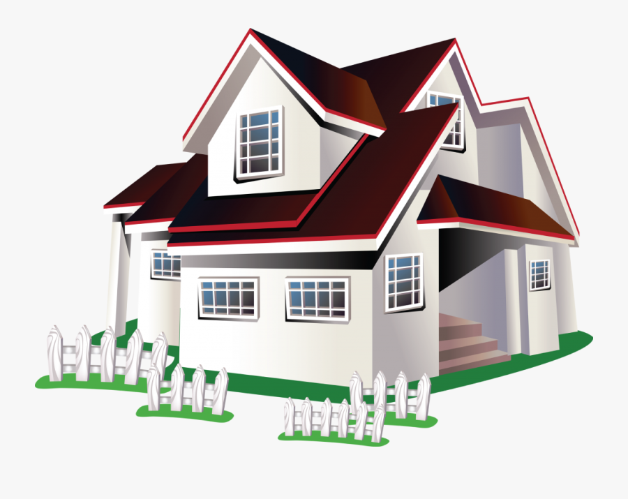 Building Villa House Vector Plan Latur Clipart - Guest House Vector, Transparent Clipart