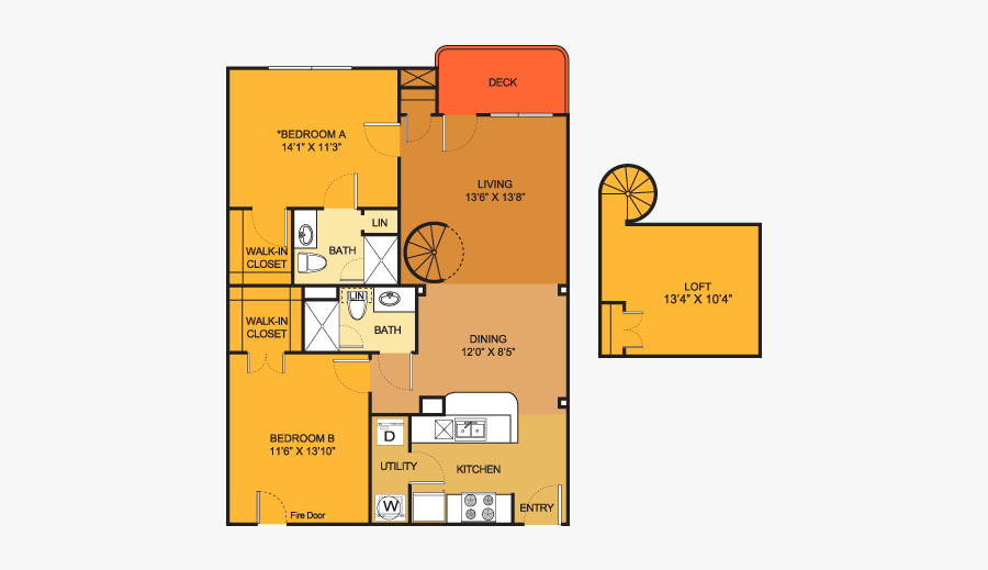 House Floor Plan Clipart - Wizards Of Waverly Place House Floor Plan, Transparent Clipart