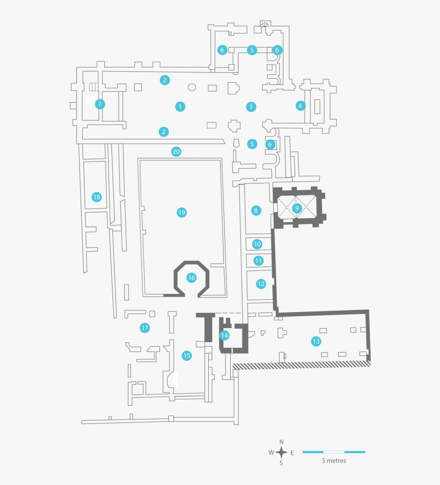 Abbey Clipart Floor Plan - Mellifont Abbey Plan, Transparent Clipart