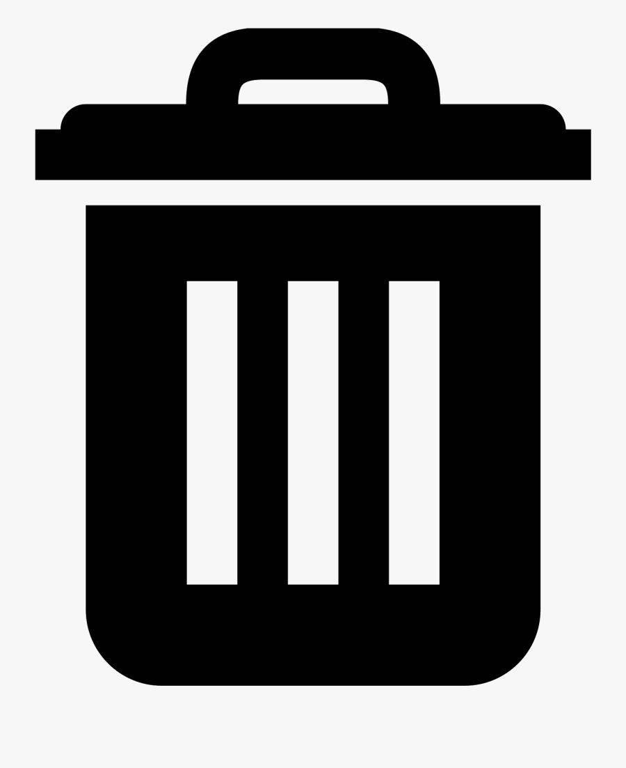 Trashcan Clipart Rubbish Removal - Blue Trash Icon Png, Transparent Clipart