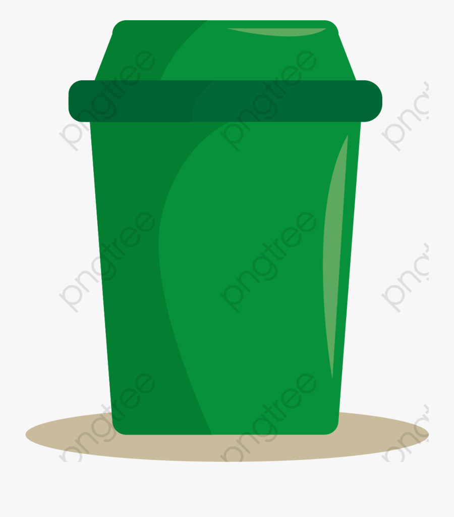 Trash Can Clipart Commercial - ถัง ขยะ สี เขียว Png, Transparent Clipart