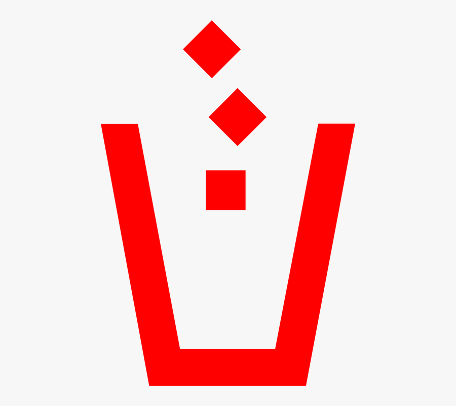 Can, Trash, Garbage, Rubbish, Trashcan, Recycling - Red Trash Can Png, Transparent Clipart