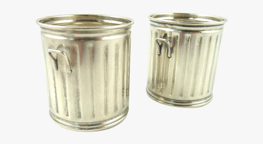 Clip Art Glass Trash Can - Silver, Transparent Clipart