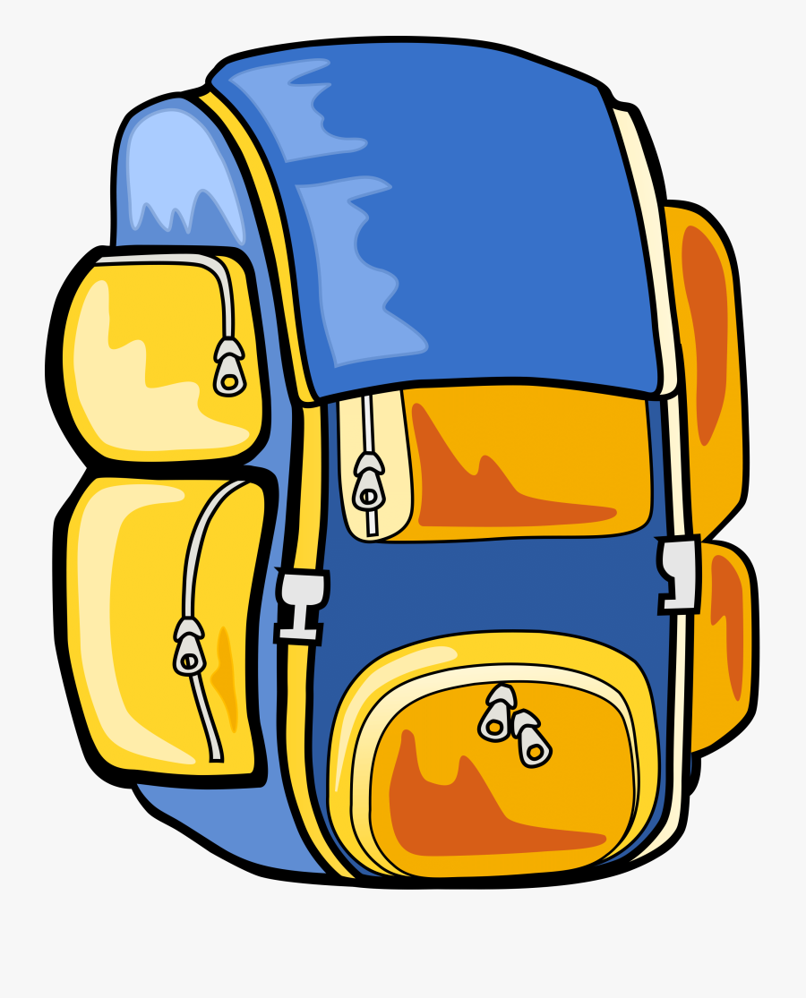 Hiking Backpack Clipart - Backpack Clip Art, Transparent Clipart