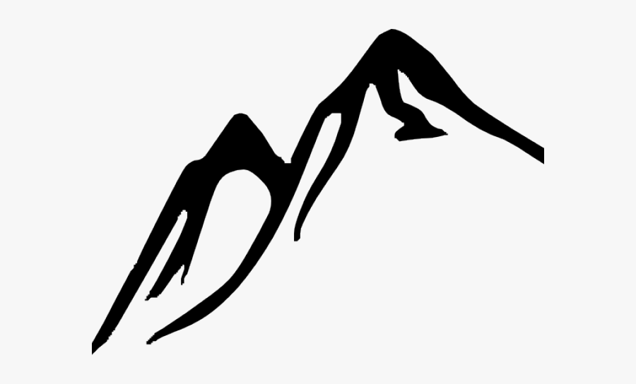 Peak Clipart Hiker - Mountain Clipart Black And White Png, Transparent Clipart