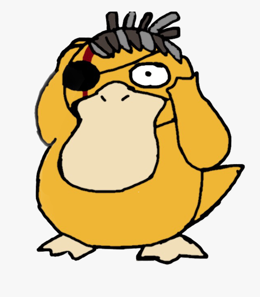 Cartoon,clip Character,beak - Colouring Pokemon Psyduck, Transparent Clipart