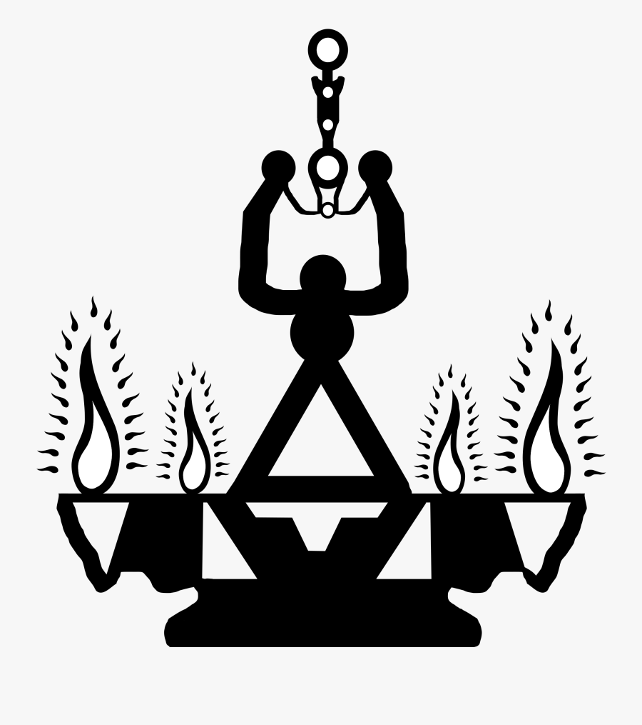 Church Clipart Hindu - Temple Lamp Clipart Black And White, Transparent Clipart