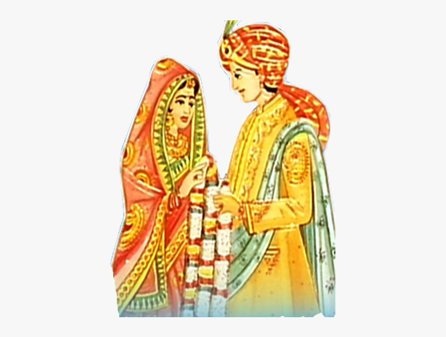 19 Indian Couple Vector Black And White Stock Huge - Indian Wedding Couple Clipart Png, Transparent Clipart