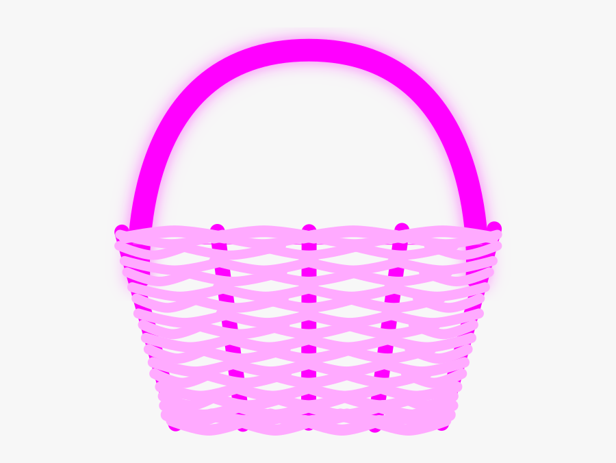 Pink Basket Clipart, Transparent Clipart
