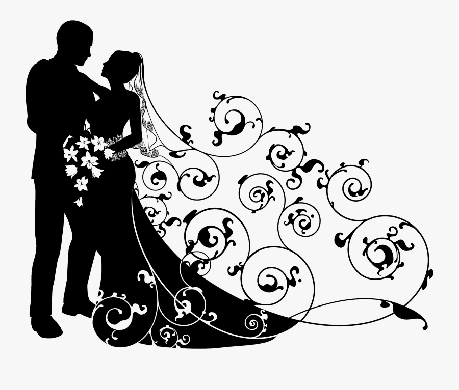 Wedding Couple Clipart Black And White Bride And Groom