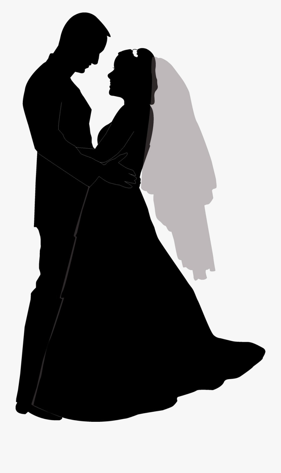 Transparent Rifle Silhouette Png - Wedding Couple Silhouette Png, Transparent Clipart