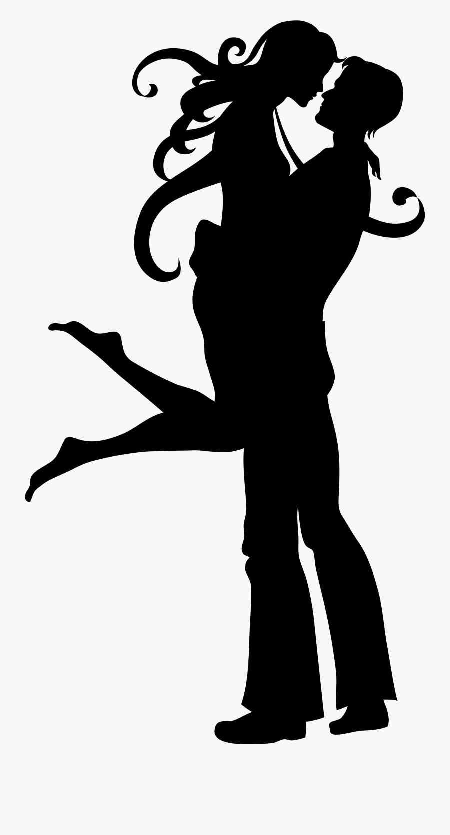 Love Silhouettes Picture Gallery - Cross Stitch Patterns For Lovers, Transparent Clipart