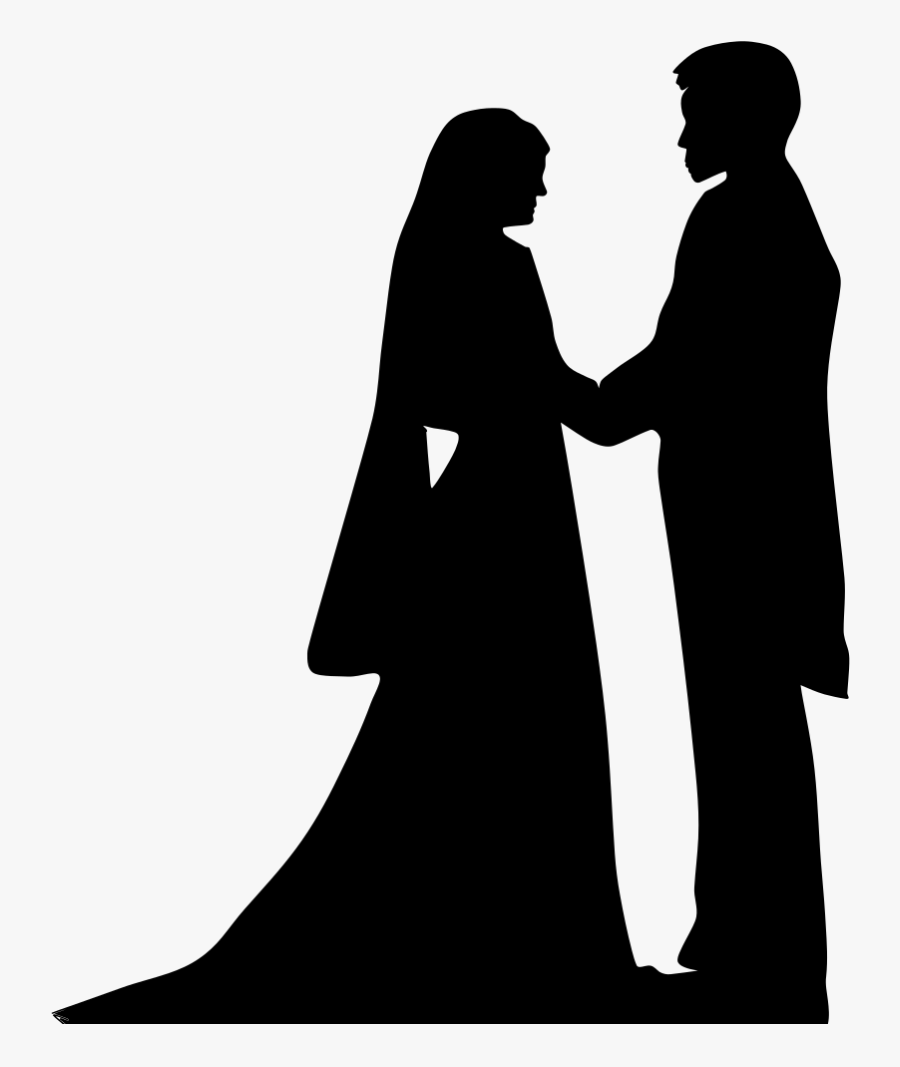 Marriage Background Png - Marriage Silhouette, Transparent Clipart