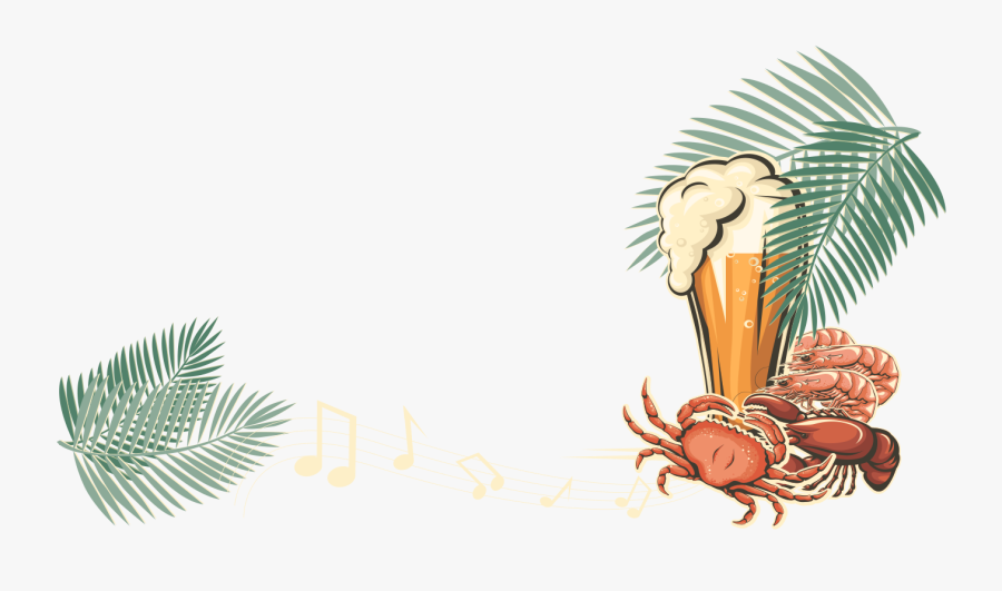 Decorative Clipart Toran - Seafood And Music, Transparent Clipart