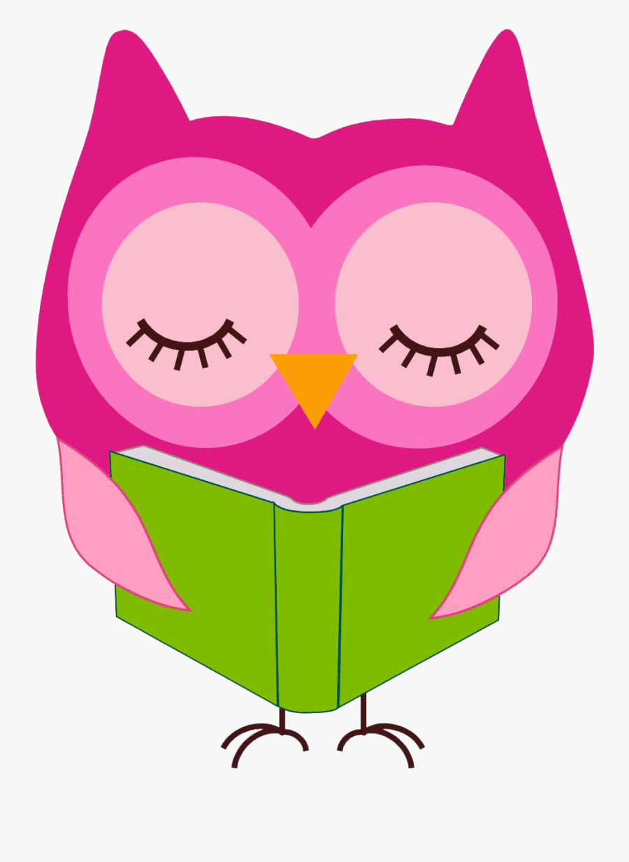 Owl Reading Clipart, Transparent Clipart