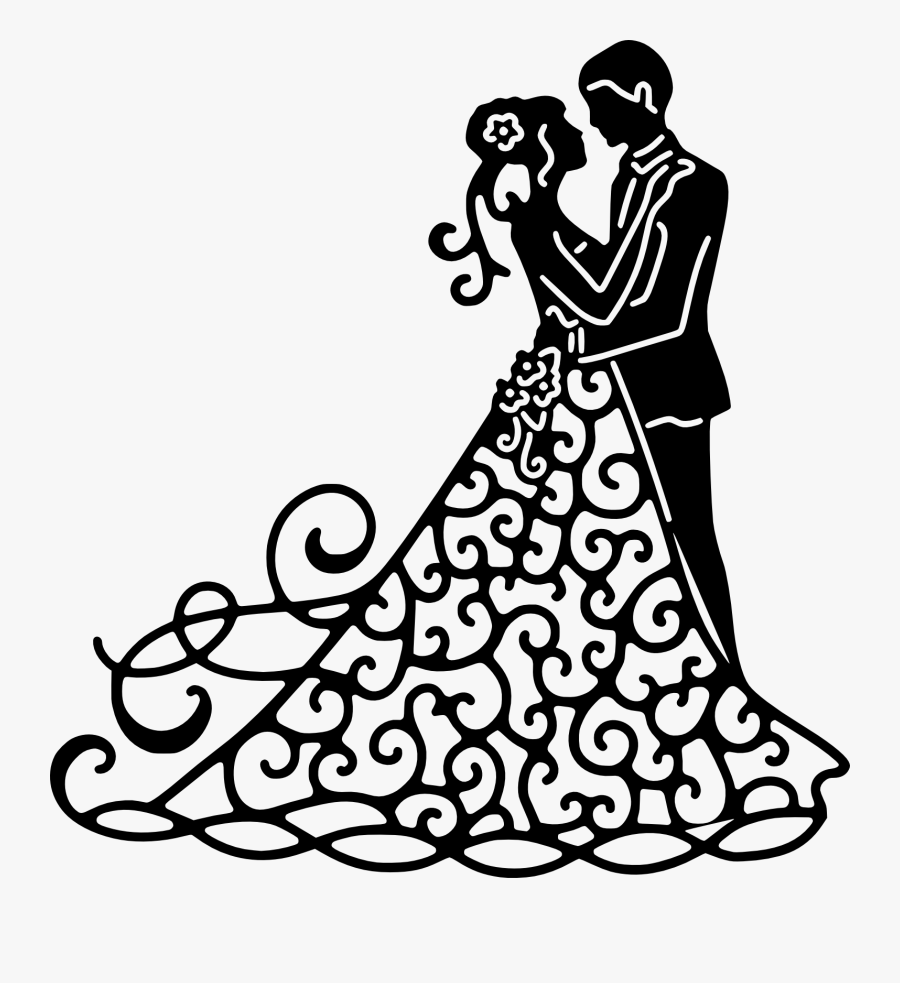 Misc, Personal Use, 50, - Bride And Groom Svg Free, Transparent Clipart