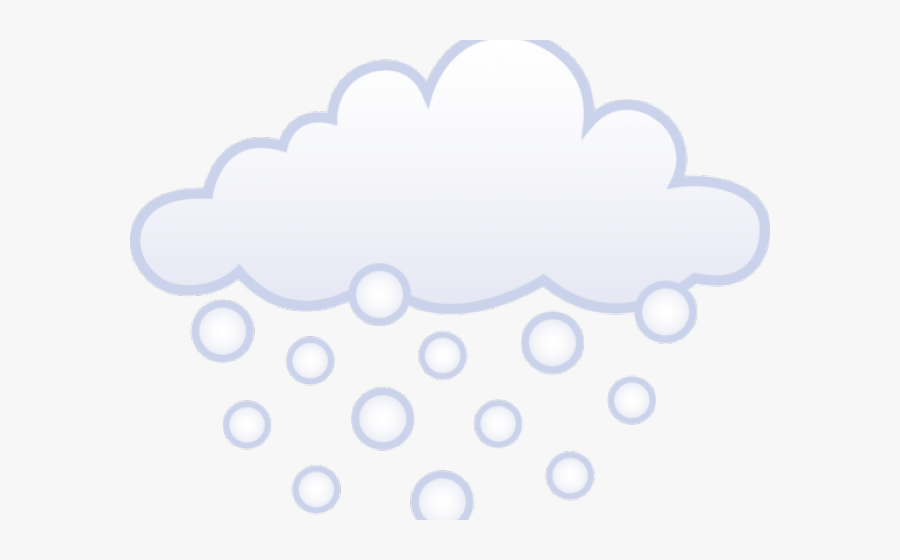 Snowfall Clipart Snow Effect - Snowy Clouds Cartoon, Transparent Clipart