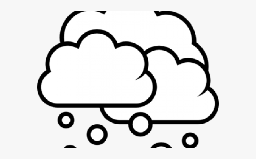 Snowfall Clipart Snow Shower - Cloud Clipart Transparent Background, Transparent Clipart