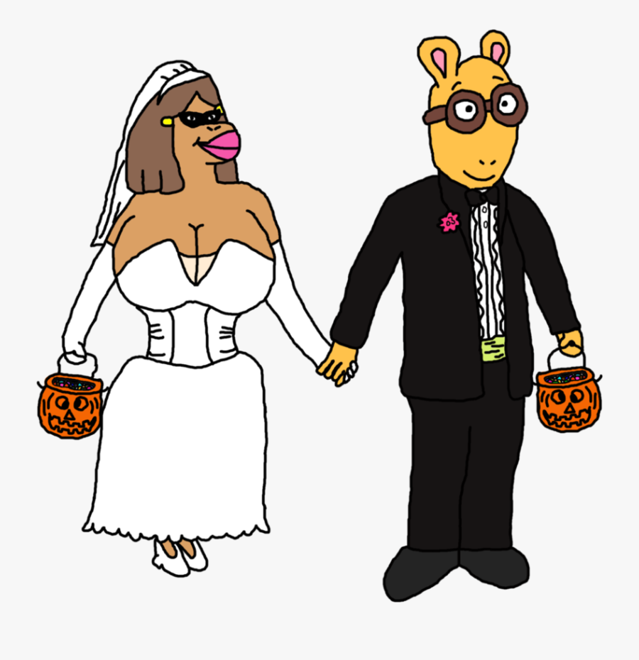 Transparent Wedding Couple Cartoon Png - Francine X Arthur Ship, Transparent Clipart