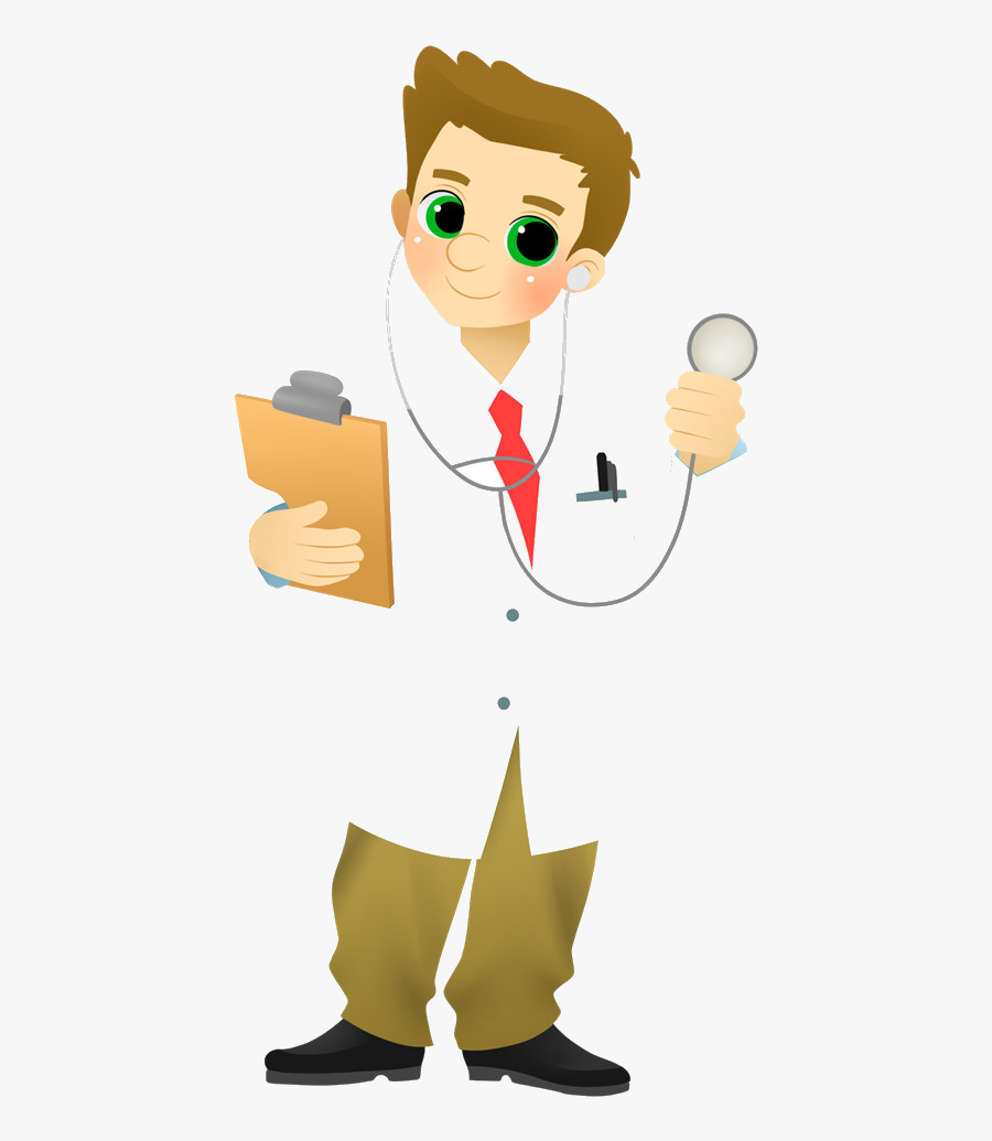 Doctor Physician Free Content Clip Art Transparent - Transparent Doctor Cartoon Png, Transparent Clipart