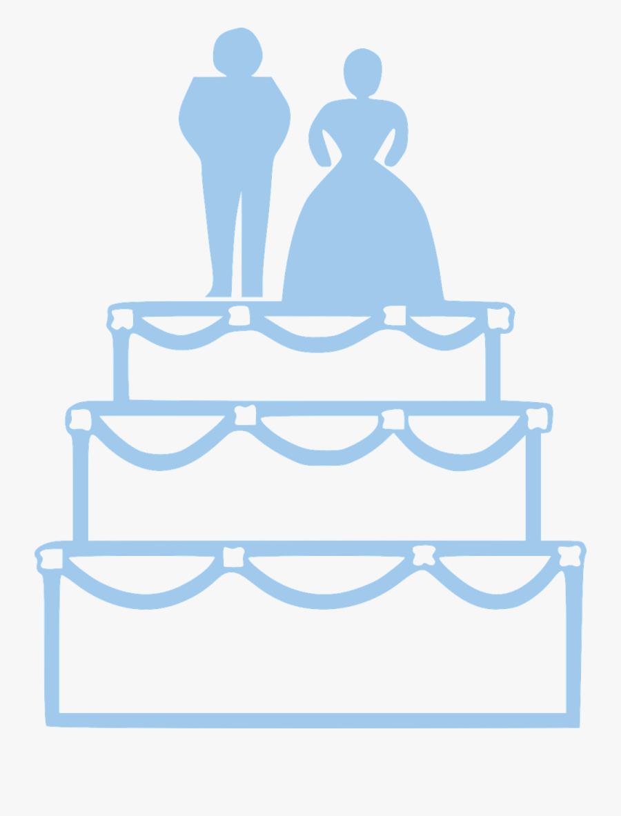 Cake, Wedding, Couple, Sweet, Romantic, Layers - Wedding Cake Clip Art, Transparent Clipart
